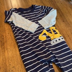 Boys bulldozer romper